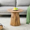 Runder Couchtisch 50x48 cm in Holzoptik – Beistelltisch aus MDF mit hoher Tragkraft Bild 5