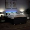 vidaXL Boxspringbett mit Matratze Schwarz 140x200 cm Stoff 3289774 Bild 5