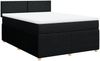 vidaXL Boxspringbett mit Matratze Schwarz 140x200 cm Stoff 3289774 Bild 3