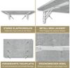 KDR Produktgestaltung Klapptisch 80x50 Wandklapptisch Esstisch Küchentisch Schreibtisch Wand Tisch, Beton Bild 4