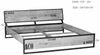 Bett Mango 200x200x91 natur bedruckt FACTORY #142 Bild 5