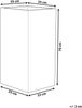 Blumentopf dunkelbraun quadratisch 35 x 35 x 70 cm GAZA Bild 2