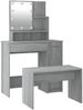 vidaXL Schminktisch-Set mit LED Grau Sonoma Holzwerkstoff 3114121 Bild 5