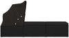 vidaXL Sonnenliege mit Sonnenschutz und Auflage Poly Rattan Schwarz 46249 Bild 4