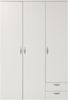 Kleiderschrank, weiß, 120x177x52cm Bild 2
