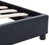 vidaXL Bettgestell Schwarz Kunstleder 160x200 cm 284772 Bild 5