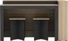Vente-unique - NUSICE Küchenmöbel Holz, Platte SchwarzBeige - B 79,2 cm x H 82 cm x L 138,7 cm Bild 3