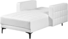 Chaiselongue ABERDEEN Kunstleder Weiß Bild 5