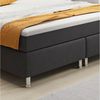 Boxspringbett Berlin 180x200 cm Anthrazit mit Topper-Optik Bild 2