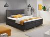 Boxspringbett Berlin 180x200 cm Anthrazit mit Topper-Optik Bild 5
