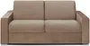 Vente-unique - CALITO Sofa SamtStoff Beige - B 223 cm94 cm x H 85 cm x L 194 cm Bild 2