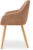 GOEURVANT 1381 Esszimmerstühle 4er-Set, Chenille - Orange Bild 5