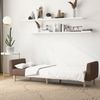vidaXL Schlafsofa 2-Sitzer Taupe Stoff 375791 Bild 3