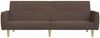 vidaXL Schlafsofa 2-Sitzer Taupe Stoff 375791 Bild 5