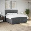 vidaXL Boxspringbett mit Matratze Dunkelgrau 180x200 cm Stoff 3292875 Bild 4