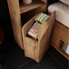 Odikalo Holzbett Doppelbett Polsterbett Jugendbett 160x200 180x200 mit LED & Stauraum (Systembett, Eichefarben, Nachttische mit USB- und Type-C-Anschlüssen, Stauraum und Rollschubladen, Lattenrost aus Holz (Ohne Matratze) Bild 3