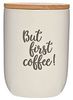Cilio Vorratsdose Kaffeedose Keramik Holz | Auswahl : 1000ml creme matt Bild 4