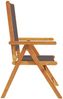 vidaXL Gartenstuhl Verstellbar 6 Stk. Anthrazit Stoff und Massivholz 3214542 Bild 5