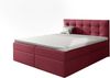 99rooms Leroy Boxspringbett Velours MONOLITH Bordeaux 180x200 cm Bild 4