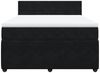 vidaXL Boxspringbett mit Matratze Schwarz 140x200 cm Samt 3287760 Bild 4
