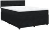 vidaXL Boxspringbett mit Matratze Schwarz 140x200 cm Samt 3287760 Bild 2