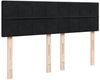 vidaXL Boxspringbett mit Matratze Schwarz 140x200 cm Samt 3287760 Bild 5