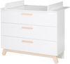 roba Kinderzimmerset 'Clara' 2-teilig - Bett 70 x 140 - Wickelkommode - Weiß / Natur Bild 4