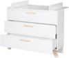 roba Kinderzimmerset 'Clara' 2-teilig - Bett 70 x 140 - Wickelkommode - Weiß / Natur Bild 5