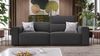 Sofanella 3-Sitzer LENOLA Stoff Stoffsofa Designersofa in Dunkelgrau XL: 242 Breite x 109 Tiefe Bild 3