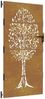 vidaXL Gartentor 85x200 cm Cortenstahl Baum-Design 153213 Bild 2