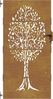 vidaXL Gartentor 85x200 cm Cortenstahl Baum-Design 153213 Bild 4