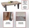 Mendler Couchtisch, rustikal massiv, Tanne Holz, 40x120x60 cm Bild 2