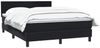 vidaXL Boxspringbett mit Matratze Schwarz 160x210 cm Samt 3316025 Bild 3