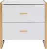 Vente-unique - OMBRELIA Bedside table Holz, Platte Weiß - B 40 cm x H 50 cm x L 50 cm Bild 3