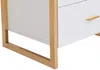 Vente-unique - OMBRELIA Bedside table Holz, Platte Weiß - B 40 cm x H 50 cm x L 50 cm Bild 5
