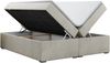 Boxspringbett - Doppelbett mit Multipocket-Matratze - BESS -120x200 - Beige Velours - H3 Bild 4