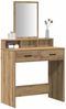 vidaXL Schminktisch Artisan-Eiche 79 x 41 x 140 cm Holzwerkstoff 865144 Bild 3