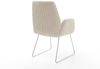 Esszimmerstuhl Zoa-Flex Cord Beige Kufengestell Edelstahl Taschenfederkern Bild 5
