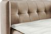 Boxspringbett Bett Schlafzimmerbett 160x200cm GENET Stoff Matt Velvet Blau Bild 4