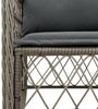 vidaXL 5-tlg. Garten-Essgruppe mit Kissen Grau Poly Rattan 3212050 Bild 5