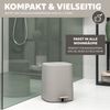 eluno VALONA Kosmetikeimer, Kunststoff, taupe, 21 x 25,5 x 21 cm Bild 3
