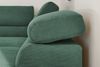 KAWOLA Sofa DELIA Ecksofa Feincord grün mit motorischem Sitzvorzug Recamiere rechts 74 x 219 x 276 cm Bild 4