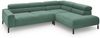 KAWOLA Sofa DELIA Ecksofa Feincord grün mit motorischem Sitzvorzug Recamiere rechts 74 x 219 x 276 cm Bild 3