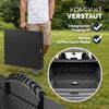 Casaria Gartentisch, klappbar, mit Tragegriff, Polyrattan, Klapptisch, Schwarz, 73 x 180 x 75 cm Bild 5