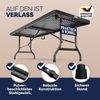 Casaria Gartentisch, klappbar, mit Tragegriff, Polyrattan, Klapptisch, Schwarz, 73 x 180 x 75 cm Bild 3