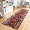 Kurzflor Teppich Läufer Vintage Rot - 80x450x0,9cm Bild 2