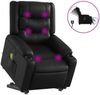 vidaXL Massagesessel mit Aufstehhilfe Elektrisch Schwarz Kunstleder 3206563 Bild 2