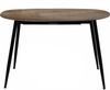 Esstisch Rodrigo ausziehbar 120-150-180 x 80 cm 4-10 Personen Ovaler Küchentisch mit Metallgestell für Küche, Esszimmer Holz Optik Nussbaum Bild 3