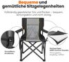 HOMECALL Campingstuhl Übergroßer Klappstuhl mit hoher Rückenlehne, XXL Faltstuhl Gepolstert (Bis 360KG Belastbar), Robust und Zuverlässig klappstuhl für Outdoor, Balkon, Garten Bild 3