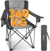 HOMECALL Campingstuhl Übergroßer Klappstuhl mit hoher Rückenlehne, XXL Faltstuhl Gepolstert (Bis 360KG Belastbar), Robust und Zuverlässig klappstuhl für Outdoor, Balkon, Garten Bild 5